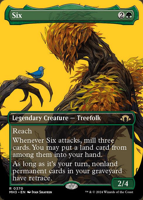 Six (370) - BORDERLESS - FULL ART - Modern Horizons 3 - Game On