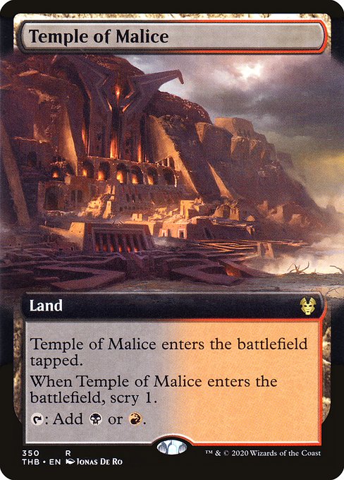 Temple of Malice (350) - EXTENDED ART - Theros Beyond Death - Game On