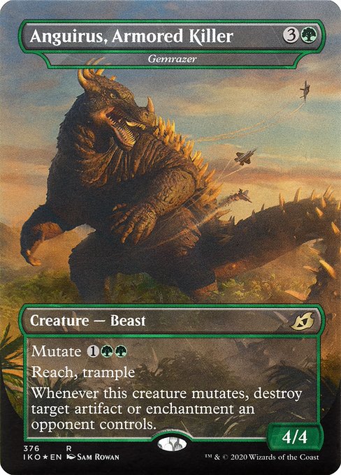 Gemrazer (376) - BORDERLESS - FULL ART (Foil) - Ikoria: Lair of Behemoths - Game On