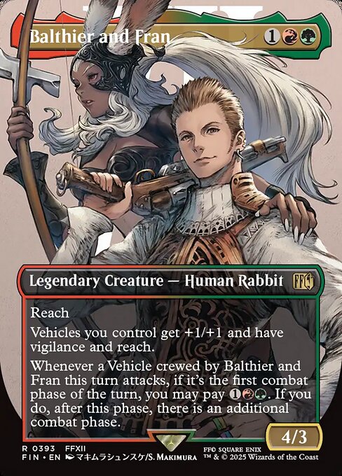 Balthier and Fran (393) - BORDERLESS - FULL ART - Final Fantasy - Game On