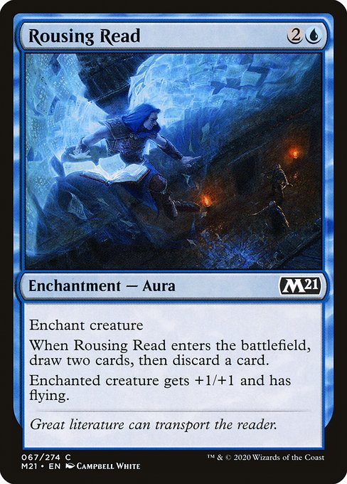 Rousing Read (67) (Foil) - Core Set 2021 - Game On