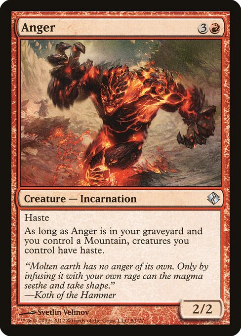 Anger (51) - Duel Decks: Venser vs. Koth - Game On