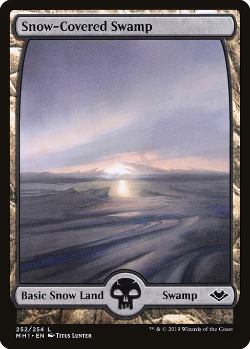 Snow-Covered Swamp (252) - FULL ART (Foil) - Modern Horizons - Game On