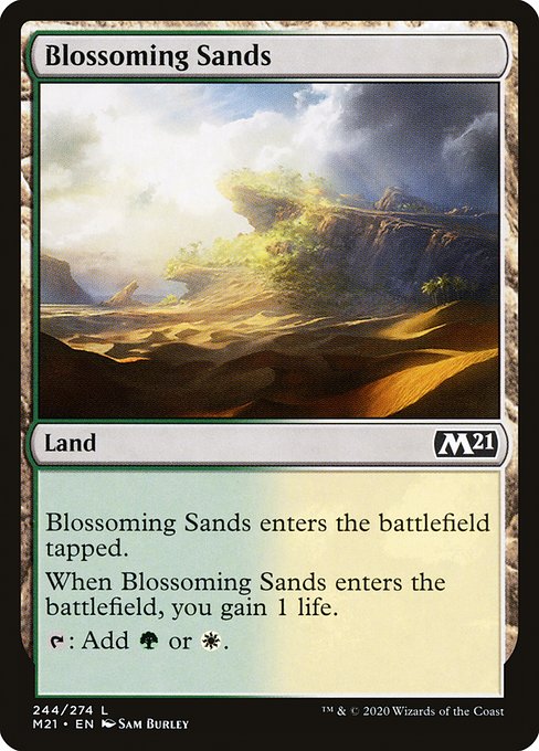 Blossoming Sands (244) (Foil) - Core Set 2021 - Game On