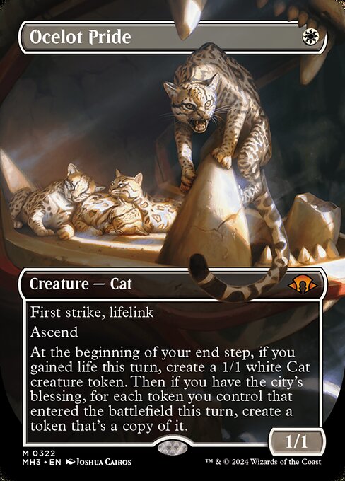 Ocelot Pride (322) - BORDERLESS - FULL ART (Foil) - Modern Horizons 3 - Game On