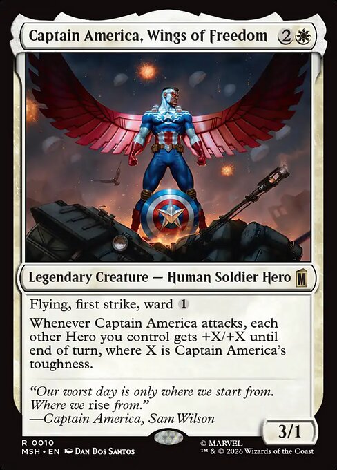 Captain America, Wings of Freedom (10) - Marvel Super Heroes - Game On