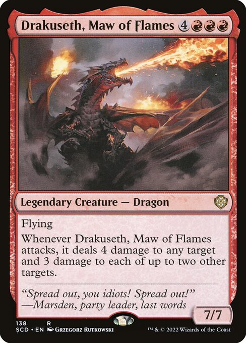 Drakuseth, Maw of Flames (138) - Starter Commander Decks - Game On