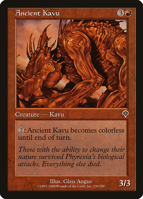 Ancient Kavu (136) (Foil) - Invasion - Game On