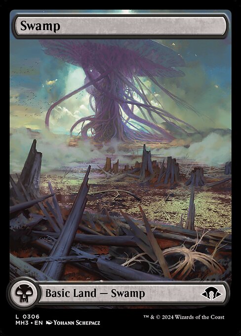 Swamp (306) - FULL ART - Modern Horizons 3 - Game On