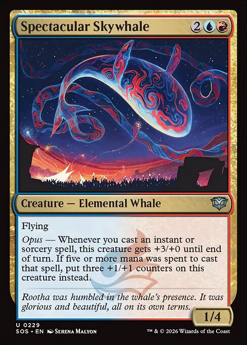 Spectacular Skywhale (229) (Foil) - Secrets of Strixhaven - Game On