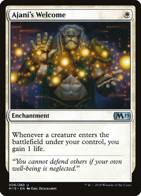 Ajani's Welcome (6) - Core Set 2019 - Game On