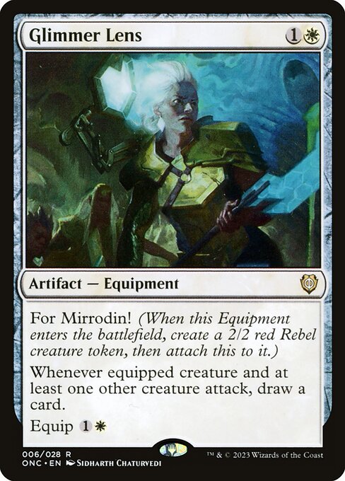 Glimmer Lens (6) - Phyrexia: All Will Be One Commander - Game On