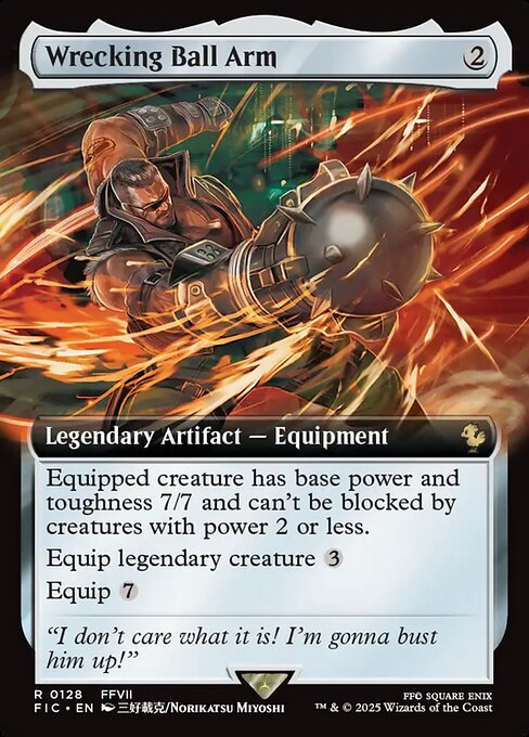 Wrecking Ball Arm (128) - EXTENDED ART (Foil) - Final Fantasy Commander - Game On