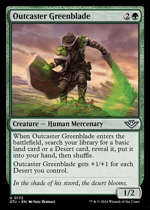 Outcaster Greenblade (172) - Outlaws of Thunder Junction - Game On