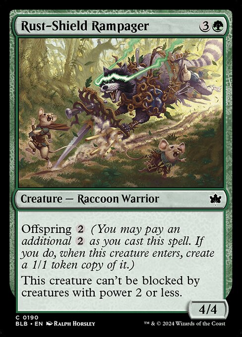 Rust-Shield Rampager (190) (Foil) - Bloomburrow - Game On