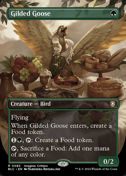 Gilded Goose (83) - BORDERLESS - Bloomburrow Commander - Game On
