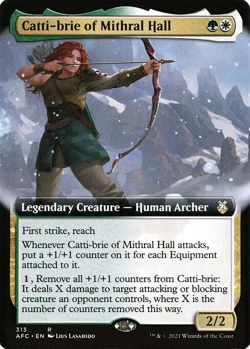 Catti-brie of Mithral Hall (313) - EXTENDED ART - Forgotten Realms Commander - Game On