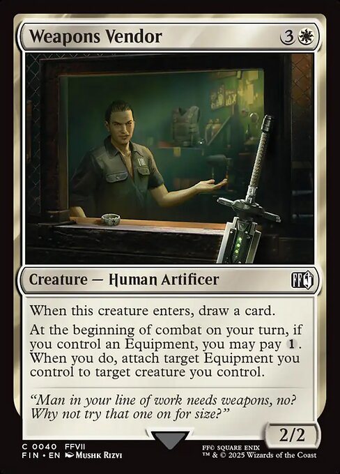 Weapons Vendor (40) (Foil) - Final Fantasy - Game On