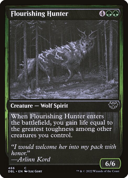Flourishing Hunter (466) (Foil) - Innistrad: Double Feature - Game On
