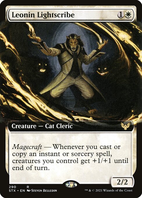Leonin Lightscribe (290) - EXTENDED ART - Strixhaven: School of Mages - Game On