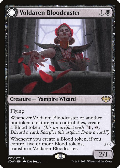 Voldaren Bloodcaster // Bloodbat Summoner (137) - Innistrad: Crimson Vow - Game On