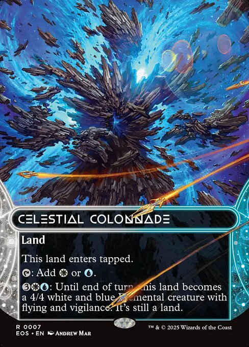 Celestial Colonnade (7) - BORDERLESS - FULL ART (Foil) - Edge of Eternities: Stellar Sights - Game On