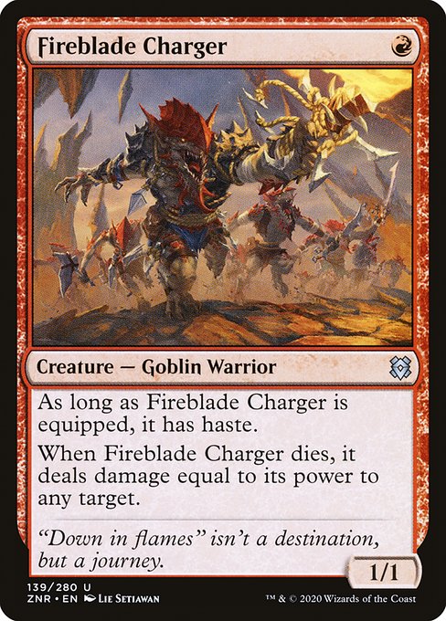 Fireblade Charger (139) (Foil) - Zendikar Rising - Game On