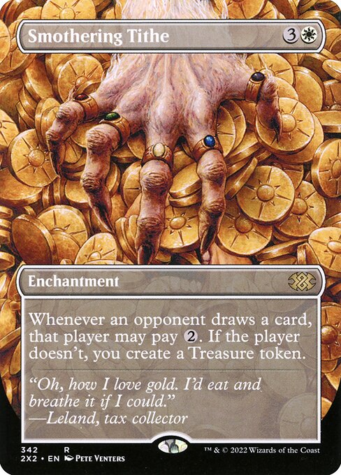 Smothering Tithe (342) - BORDERLESS - FULL ART (Foil) - Double Masters 2022 - Game On