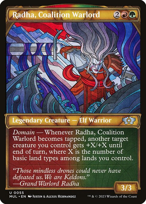 Radha, Coalition Warlord (55) - SHOWCASE (Foil) - Multiverse Legends - Game On