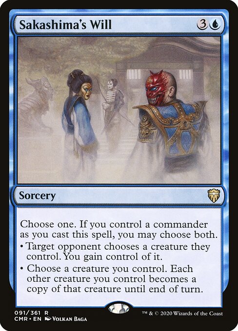 Sakashima's Will (91) - Commander Legends - Game On
