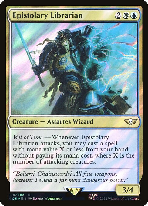 Epistolary Librarian (118★) (Foil) - Warhammer 40,000 Commander - Game On