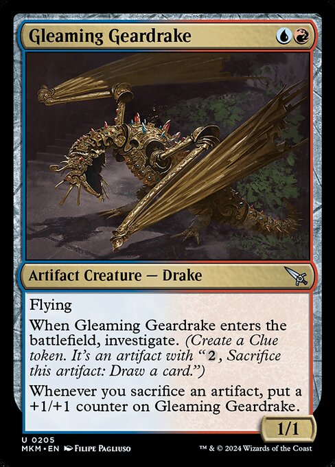 Gleaming Geardrake (205) - Murders at Karlov Manor - Game On