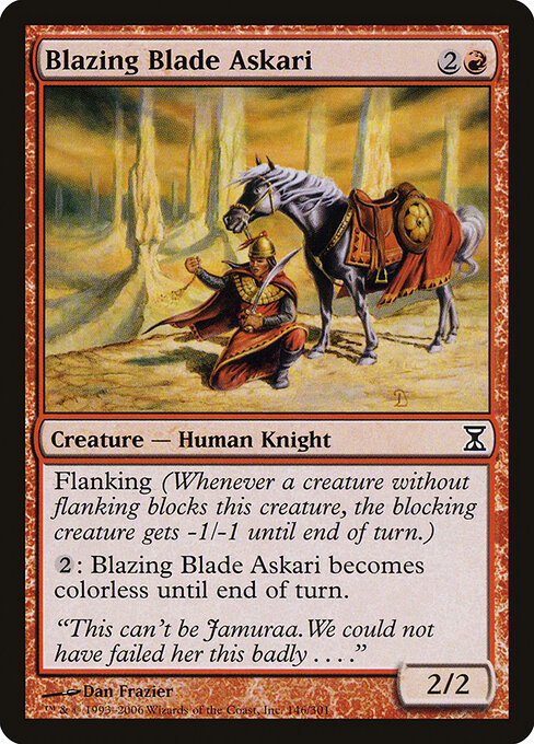 Blazing Blade Askari (146) (Foil) - Time Spiral - Game On