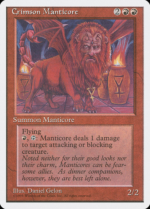 Crimson Manticore (183) - Fourth Edition - Game On