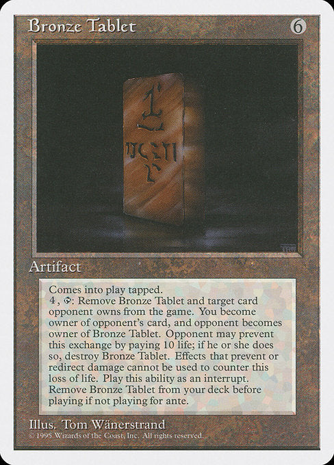 Bronze Tablet (303) - Fourth Edition - Game On