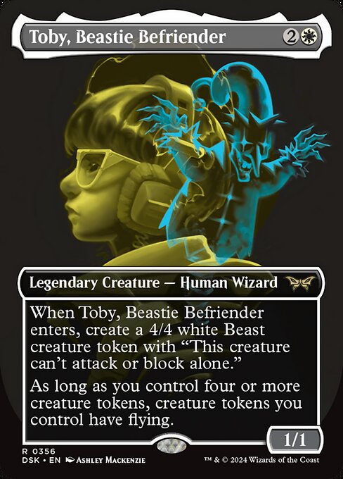 Toby, Beastie Befriender (356) - BORDERLESS - FULL ART - Duskmourn: House of Horror - Game On