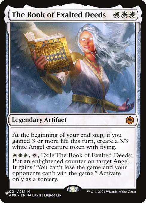 The Book of Exalted Deeds (AFR-4) - The List - Game On