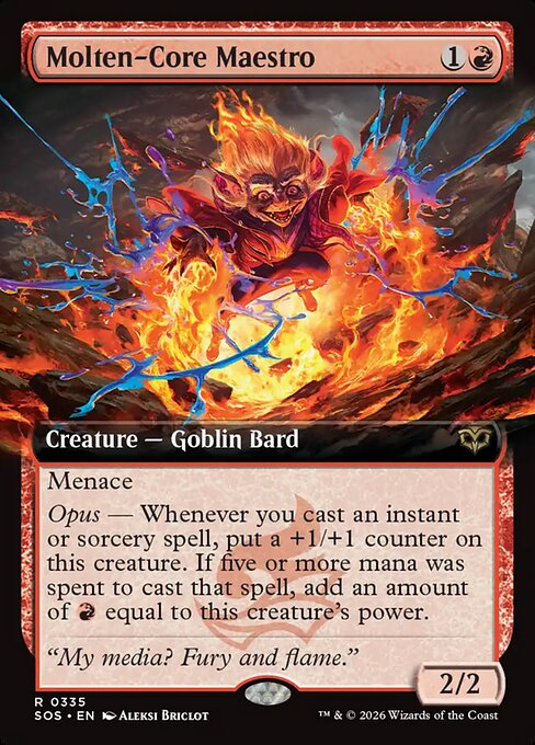 Molten-Core Maestro (335) - EXTENDED ART (Foil) - Secrets of Strixhaven - Game On