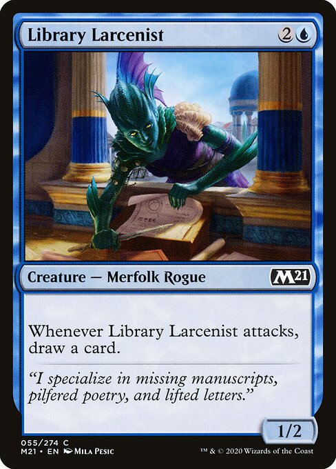 Library Larcenist (55) - Core Set 2021 - Game On