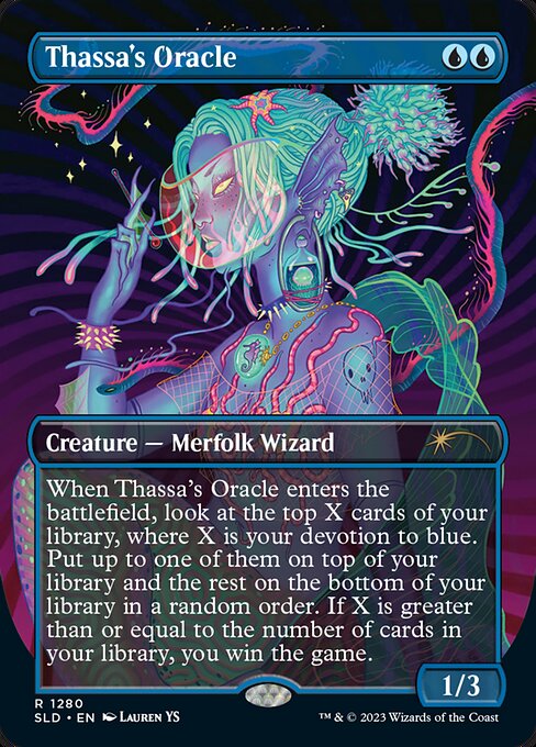 Thassa's Oracle (1280) - BORDERLESS - FULL ART - Secret Lair Drop - Game On