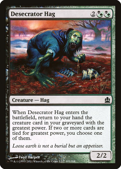 Desecrator Hag (193) - Commander 2011 - Game On
