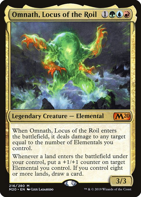 Omnath, Locus of the Roil (216) - Core Set 2020 - Game On