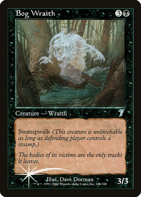 Bog Wraith (123★) (Foil) - Seventh Edition - Game On