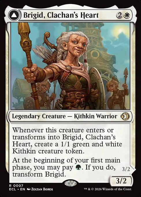 Brigid, Clachan's Heart // Brigid, Doun's Mind (7) (Foil) - Lorwyn Eclipsed - Game On