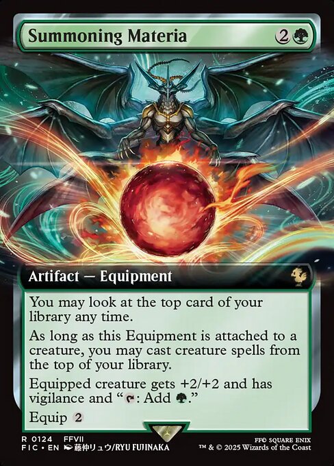 Summoning Materia (124) - EXTENDED ART - Final Fantasy Commander - Game On