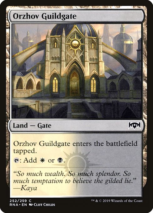 Orzhov Guildgate (252) (Foil) - Ravnica Allegiance - Game On