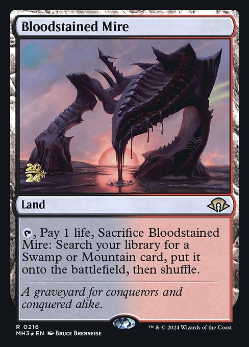 Bloodstained Mire (216s) (Foil) - Modern Horizons 3 Promos - Game On
