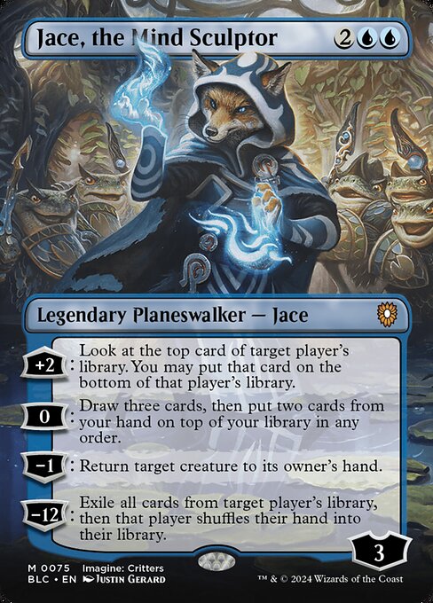 Jace, the Mind Sculptor (75) - BORDERLESS - FULL ART (Foil) - Bloomburrow Commander - Game On
