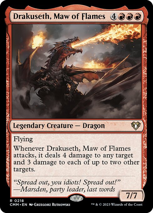 Drakuseth, Maw of Flames (218) - Commander Masters - Game On