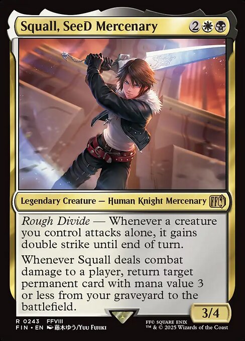 Squall, SeeD Mercenary (243) (Foil) - Final Fantasy - Game On